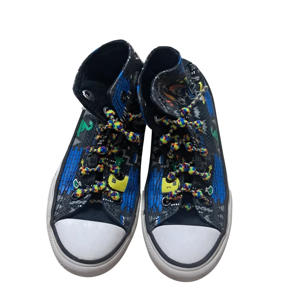 Converse Gamer High Top Sneakers Kids Boys 13 Black Chuck Taylor Retro Gaming